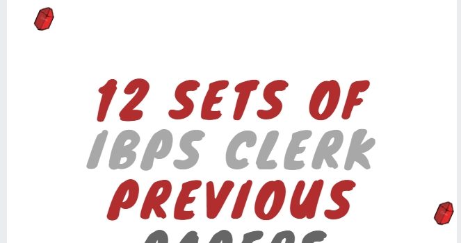 IBPS Clerk Previous question papers