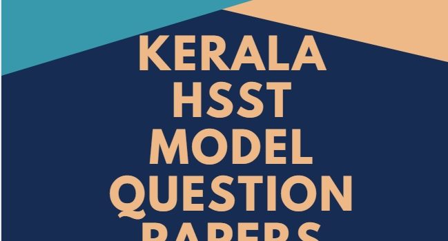 HSST Model Question papers