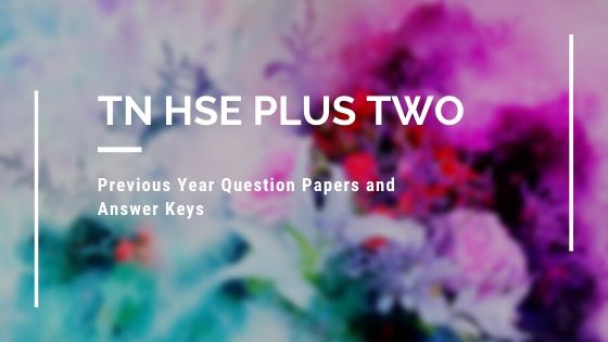 TN Class 12 Previous question papers