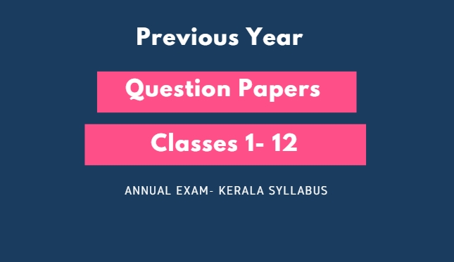 Model papers kerala syllabus for Annual exam