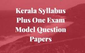 Kerala +1 Model papers