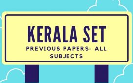 Kerala SET Old question papers