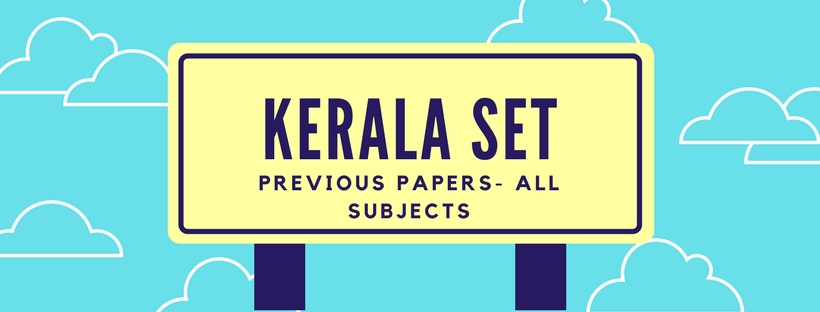 Kerala SET Old question papers
