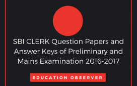 SBI Clerk 2016-2017 solved paper