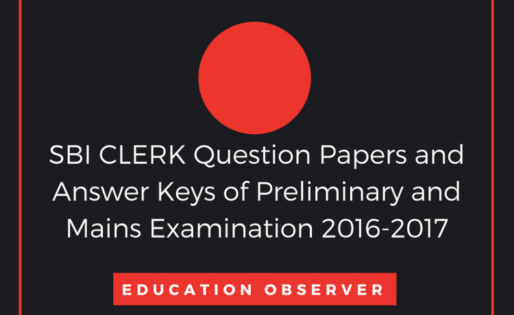 SBI Clerk 2016-2017 solved paper