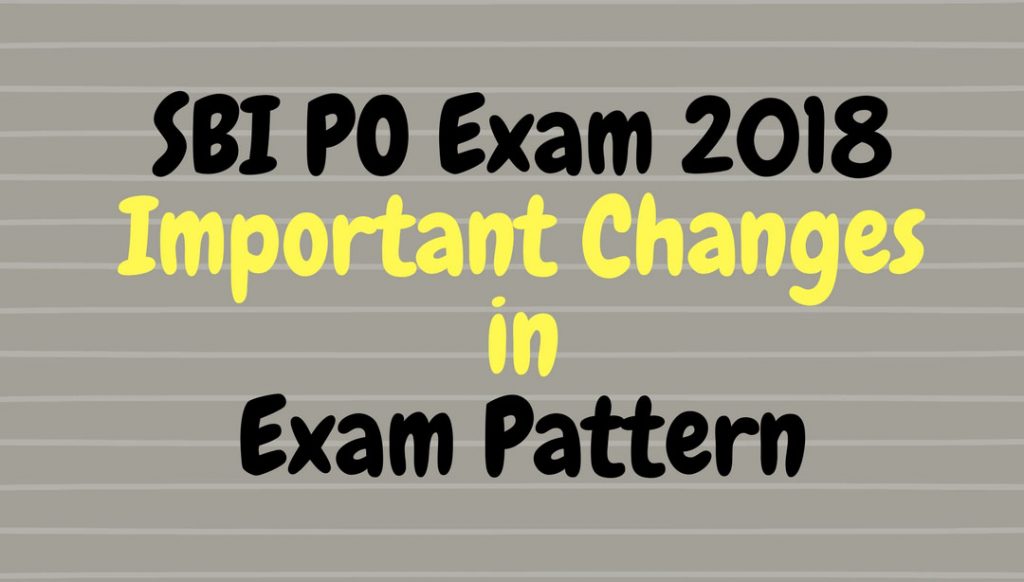 SBI PO Prelims Pattern Change
