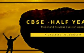 Model question paper for CBSE Half yearly exam