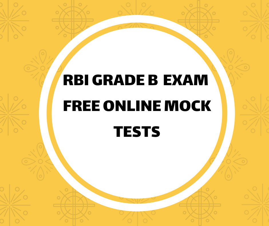 rbi grade b online mock tests
