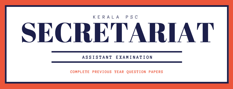 Kerala PSC Secretariat Assistant question papers