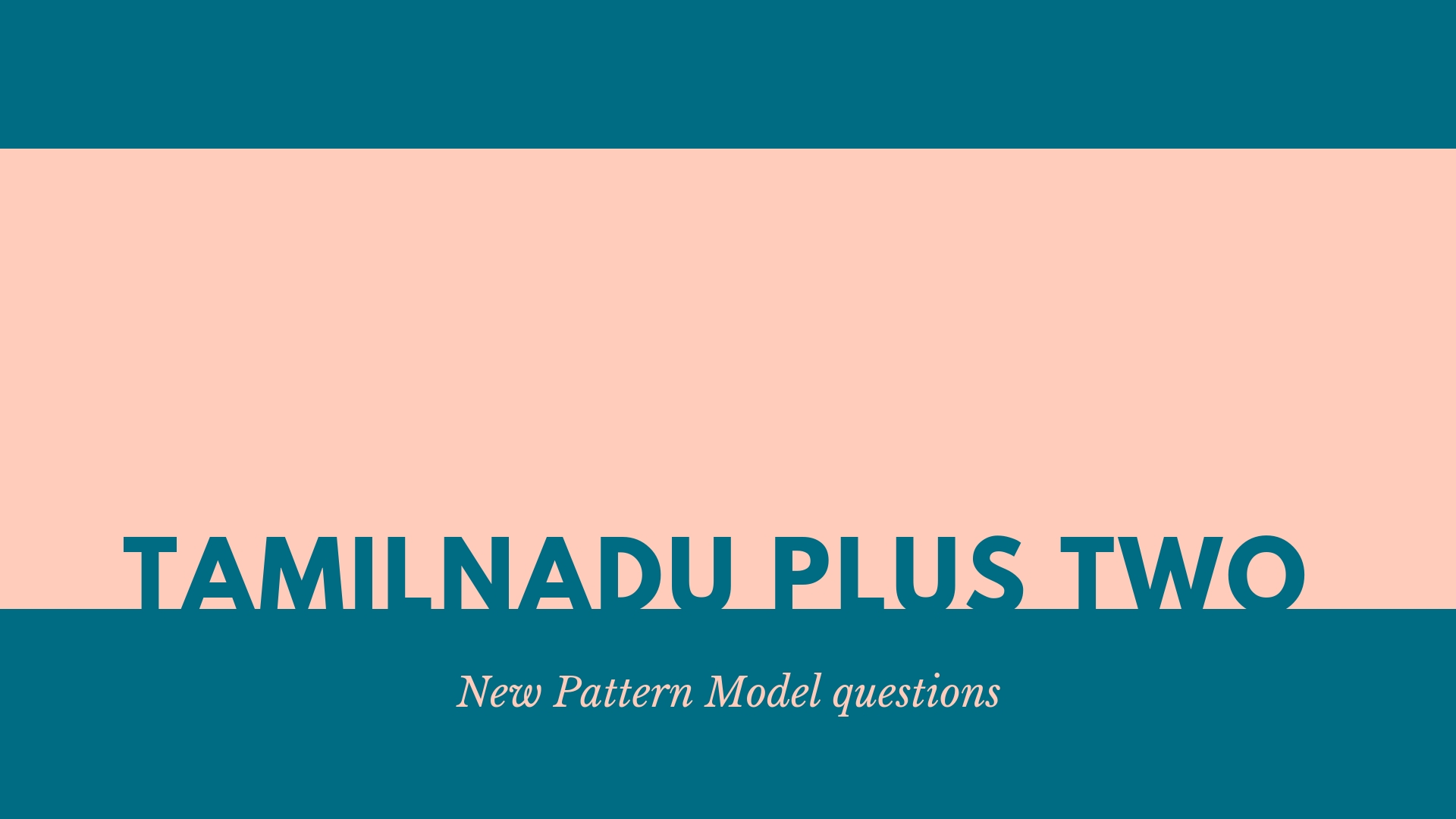 TN HSE Plus Two model papers in new pattern