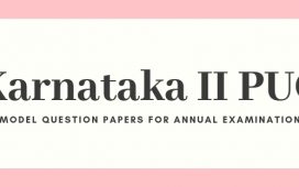 Karnataka II PUC Model papers
