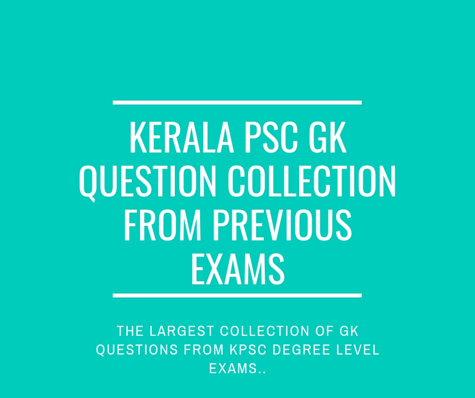 KPSC GK Question collection