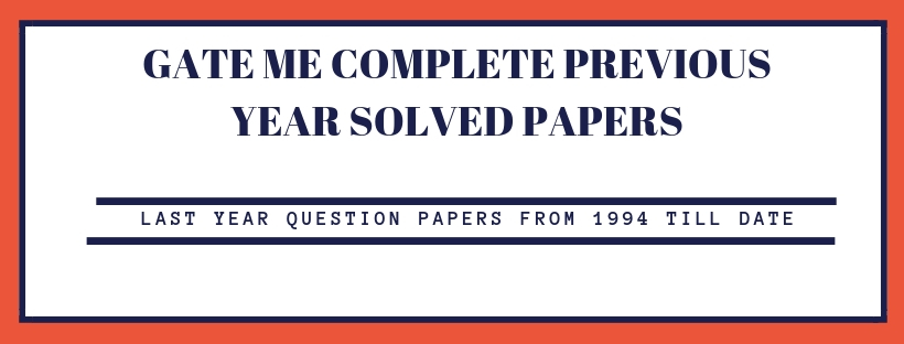 GATE ME previous solved papers