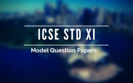 ICSE 11th model papers