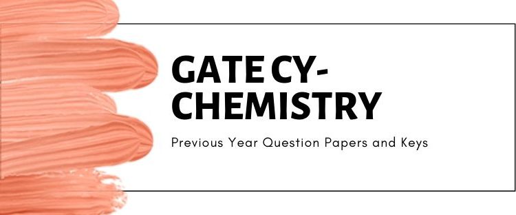 GATE CY Solved previous year question papers