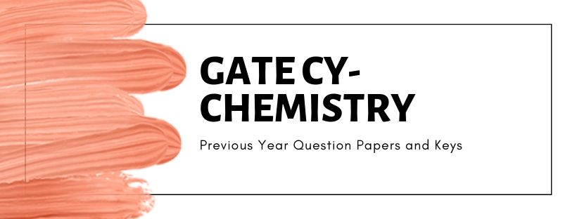 GATE CY Solved previous year question papers