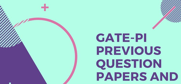 GATE PI Old Question papers and keys