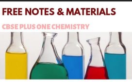 free notes materials referances for plus one chemistry