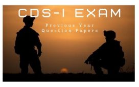Old Question papers of CDS 1 exam