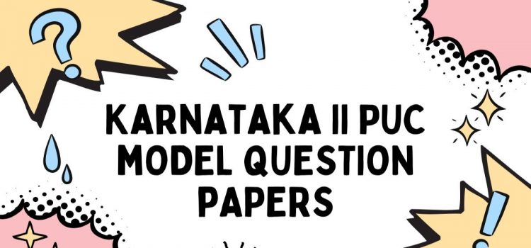 II PUC model papers