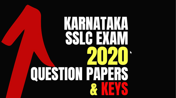 Anwer keys of Karnataka SSLC 2020