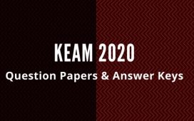 Answer key- KEAM 2020