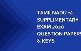 TN +2 supplimentary exam question papers and answer keys