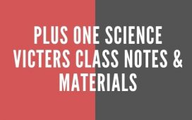 Plus One Science Notes