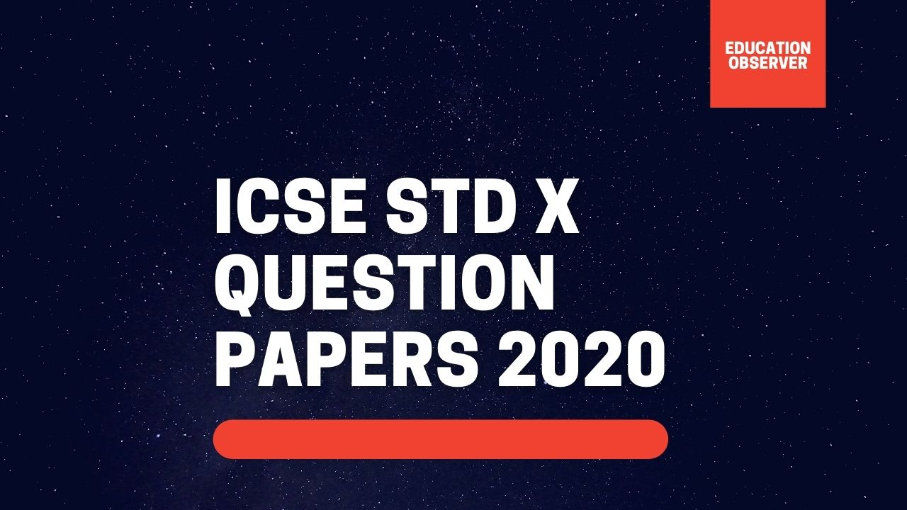 icse board exam 2020 question paper