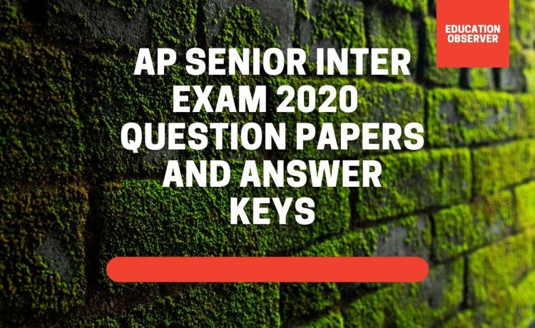 Andhra 12th solved papers 2020