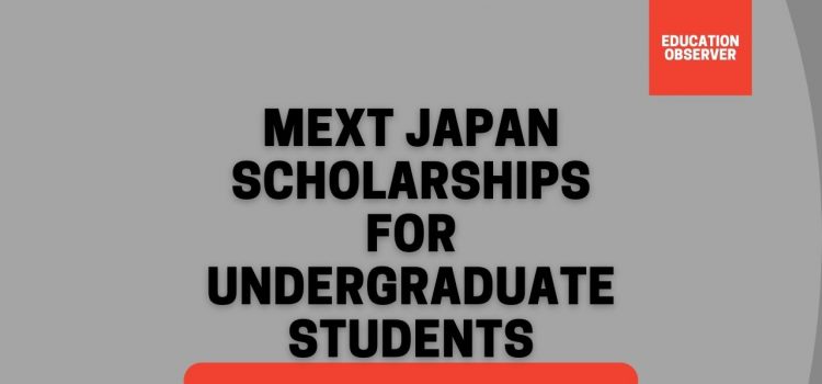 mext undergraduate scholarships