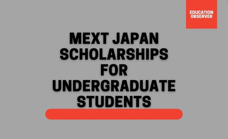 mext undergraduate scholarships