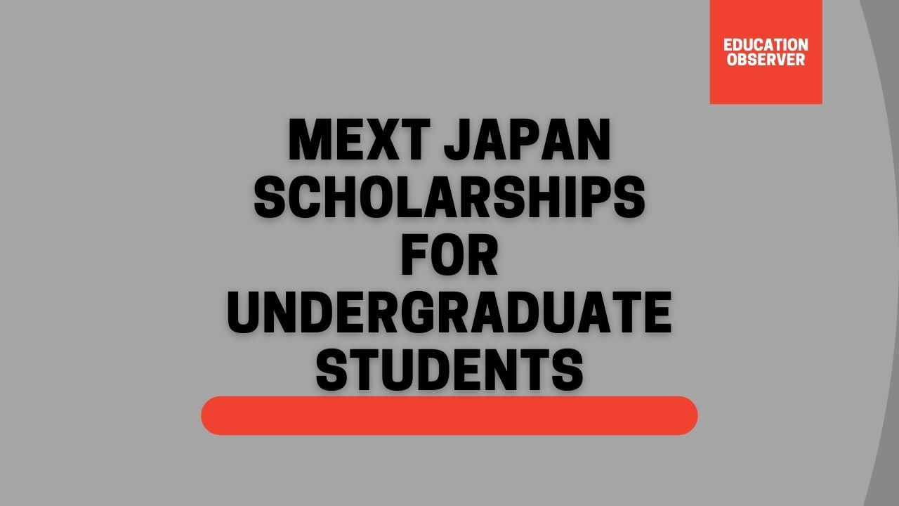 mext undergraduate scholarships