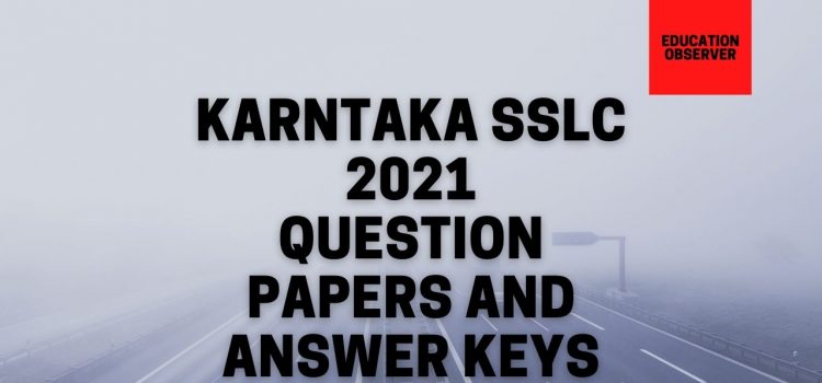 karnataka sslc 2021 answer key