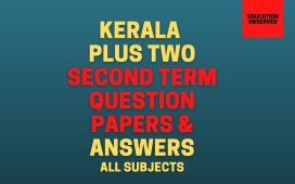 +2 Second Term solved papers