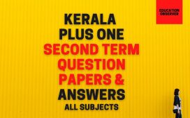 +1 2nd term exam question papers and keys