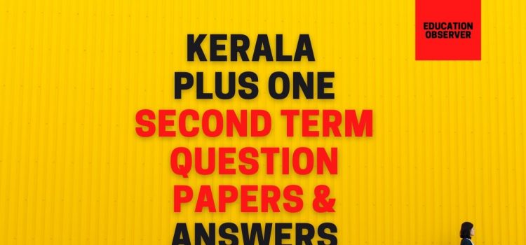 +1 2nd term exam question papers and keys