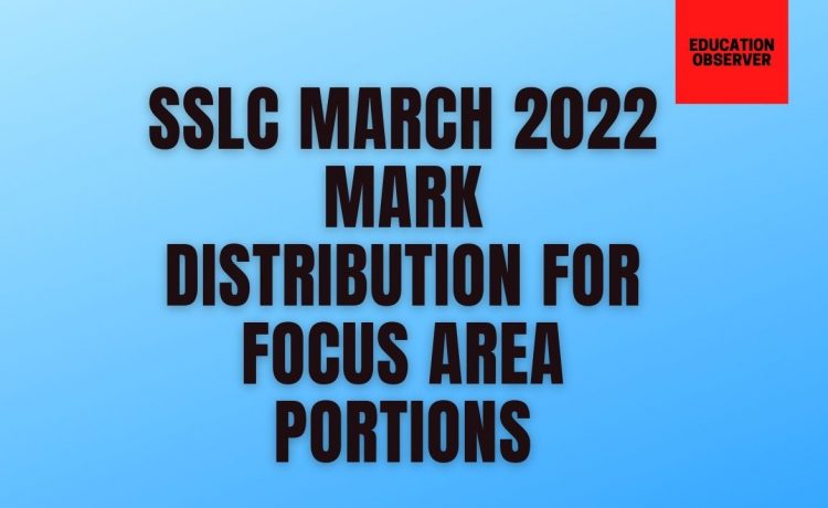SSLC Focus area marks
