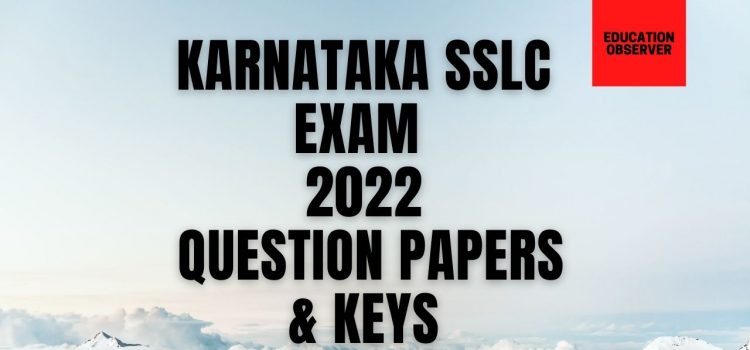 KSEEB kar sslc solved papers 2022