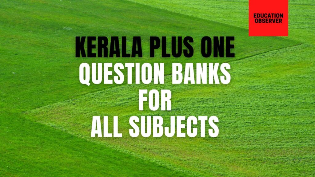 kerala plus one question banks