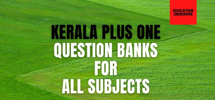 kerala plus one question banks