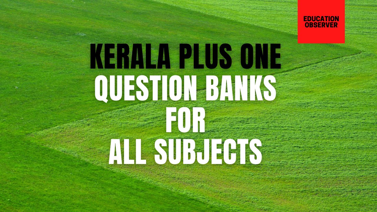 kerala plus one question banks
