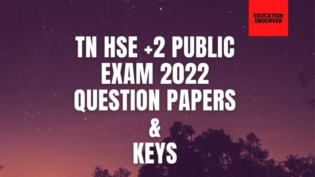 TN +2 Final exam 2022 solved papers