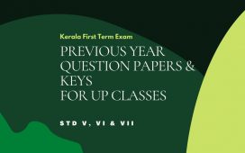 STD V VI VII first term question papers