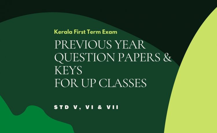 STD V VI VII first term question papers