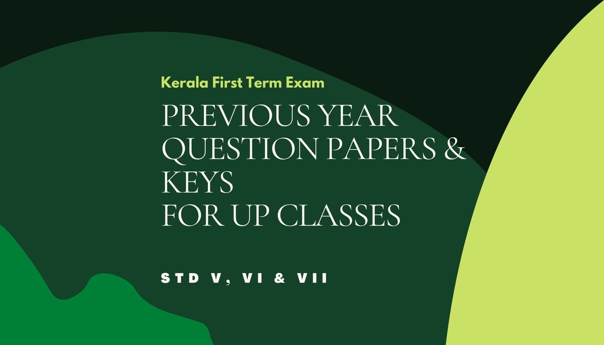STD V VI VII first term question papers