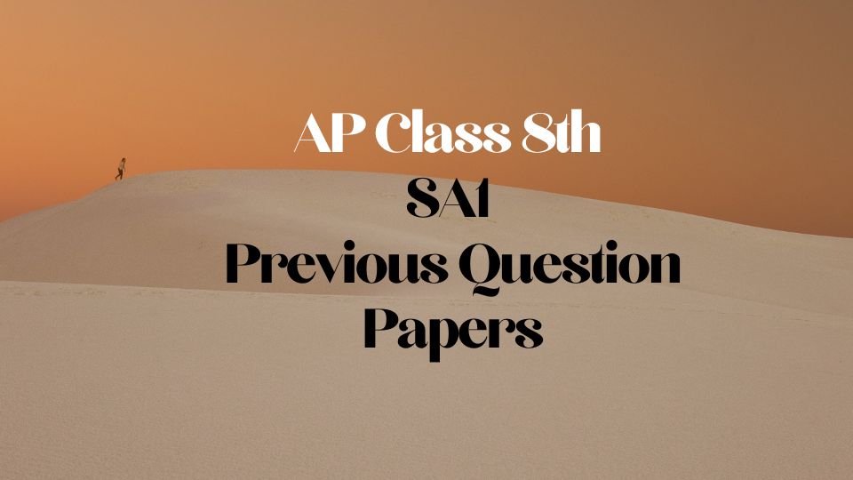 8th SA1 previous papers