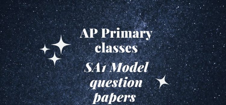Andhra class 1-5 SA1 model papers