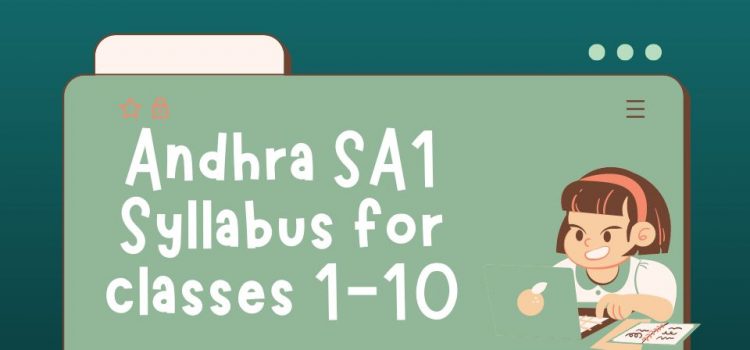 Andhra SA1 exam syllabis