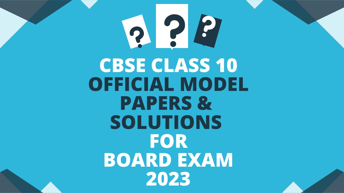 CBSE official solved model papers